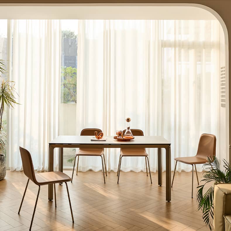 ダイニングテーブル セラミック製 テーブル ステンレス脚  おしゃれ fld-2748 [3]