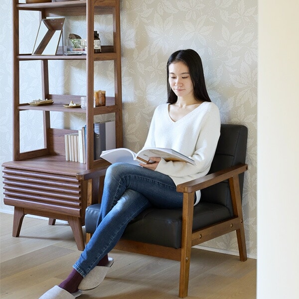 【10％オフクーポン対象】ソファ 1人掛け レトロ調 合皮 肘付き 幅64 奥行70 高さ68.5cm FMS-63(BK) 山善 YAMAZEN
										
											【会員登録でクーポンGET】 [3]