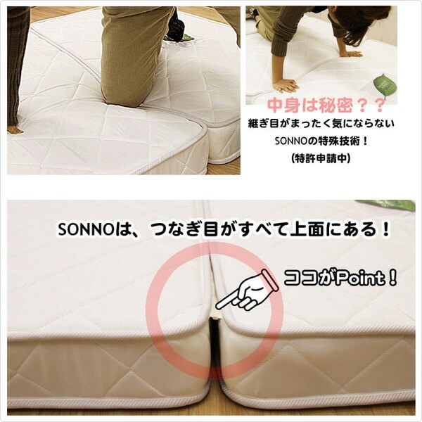 【10％オフクーポン対象】【代引不可】薄型3つ折りポケットコイルスプリングマットレス(シングル) SONNO-P3-005-S ソンノ
										
											【会員登録でクーポンGET】 [5]