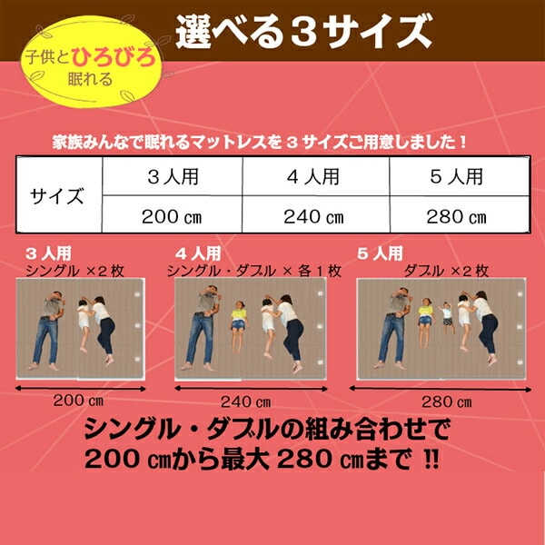 【10％オフクーポン対象】高反発 ファミリーマットレス 4人用 AK-T8Q-FML-4P アキレス Achilles
										
											【会員登録でクーポンGET】 [4]