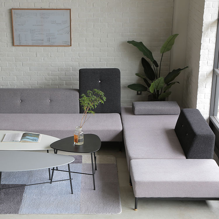 トット 2.5人掛けソファ 右背 モノトーン（IC生地） [5]