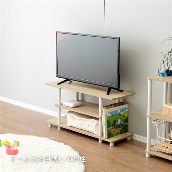 【10％オフクーポン対象】テレビ台 32インチ 対応 幅80 奥行30 高さ41.5cm ローボード RYWTVE-8030 山善 YAMAZEN [5]