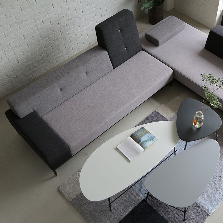 テット 3人掛けソファ 左肘 モノトーン [5]