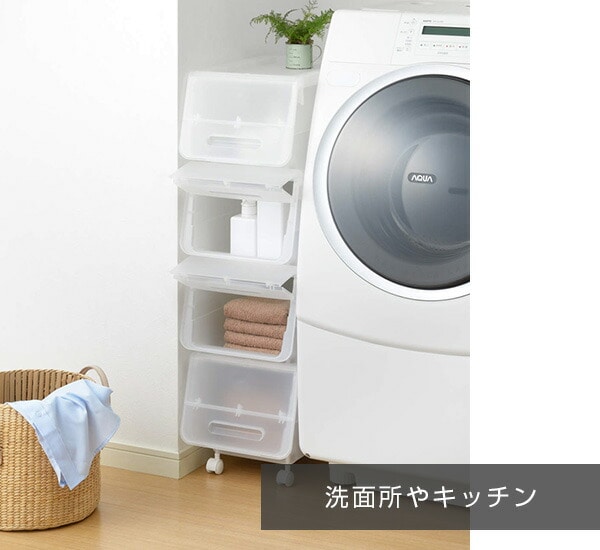 収納ボックス フタ付き 前開き スリム 浅型 2個セット キャスター付き froq FR-S23 サンカ SANKA
										
											【会員登録でクーポンGET】 [3]