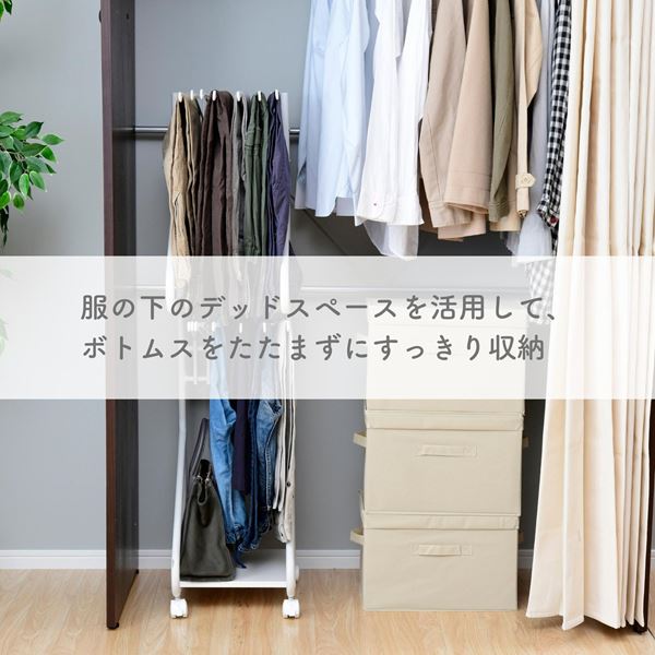 【10％オフクーポン対象】スラックスハンガー スリム 2段 棚付き 計14本掛け キャスター付き 幅31 奥行41 高さ129.5cm RSL-77 山善 YAMAZEN
										
											【会員登録でクーポンGET】 [2]