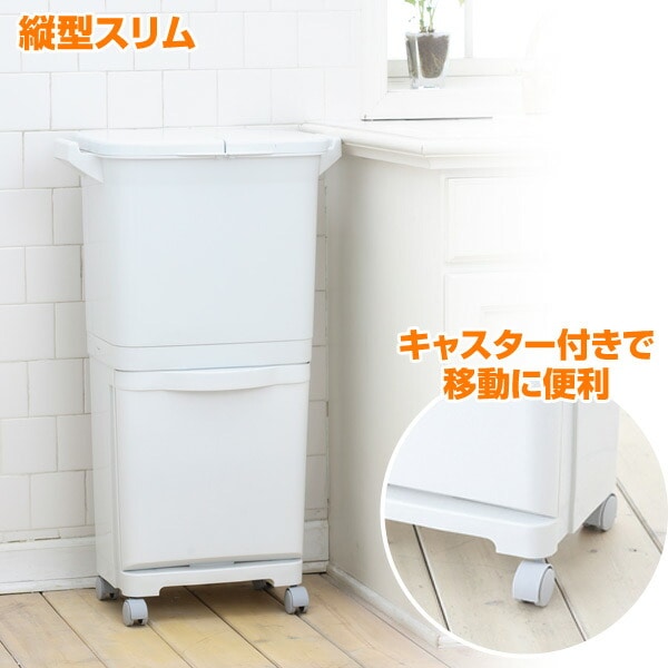 【10％オフクーポン対象】H&H 縦型 分類 ワゴンペール キャスター付き 45W(上段15L・15L/下段15L) GBBE094 リス RISU
										
											【会員登録でクーポンGET】 [3]