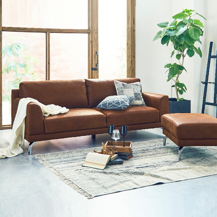 ロンバルディア オットマン レザーテックス [2]