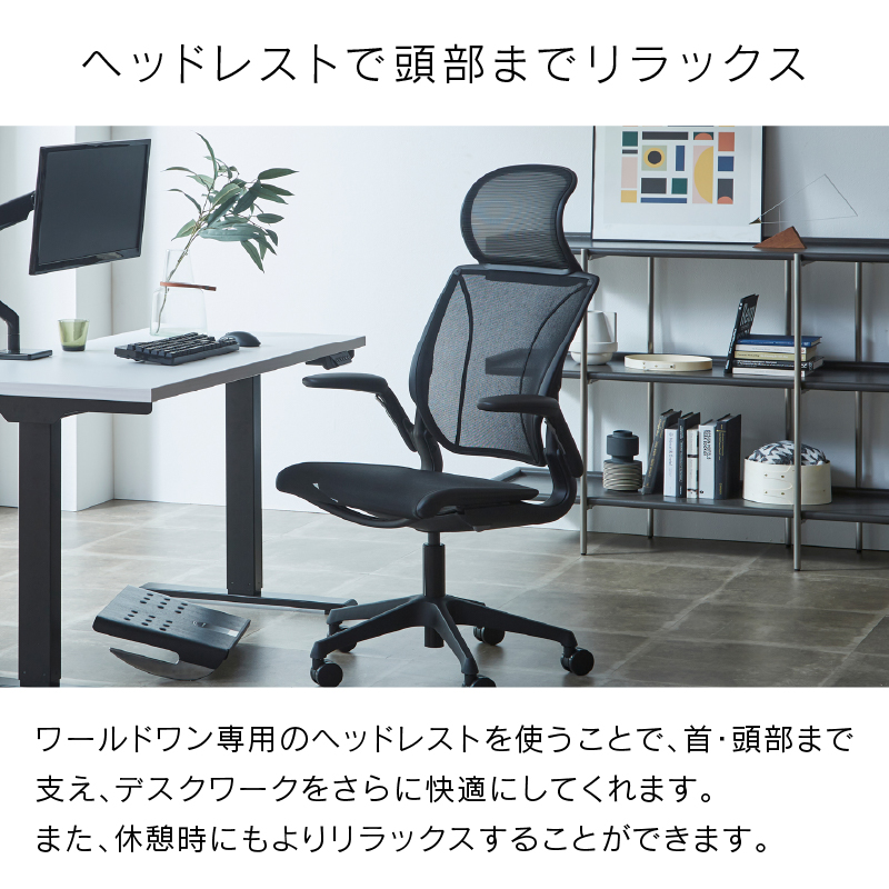 ワールドワン 専用 ヘッドレスト ブラック ヒューマンスケール [5]