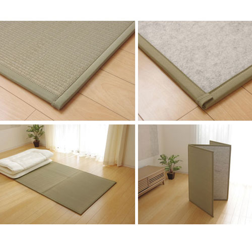 純国産い草マットレス 三つ折タイプ セミダブル （約）120×210cm [5]