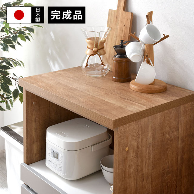 国産 ユニット キッチン収納 カフェ ロータイプ 天板 幅60cm [2]