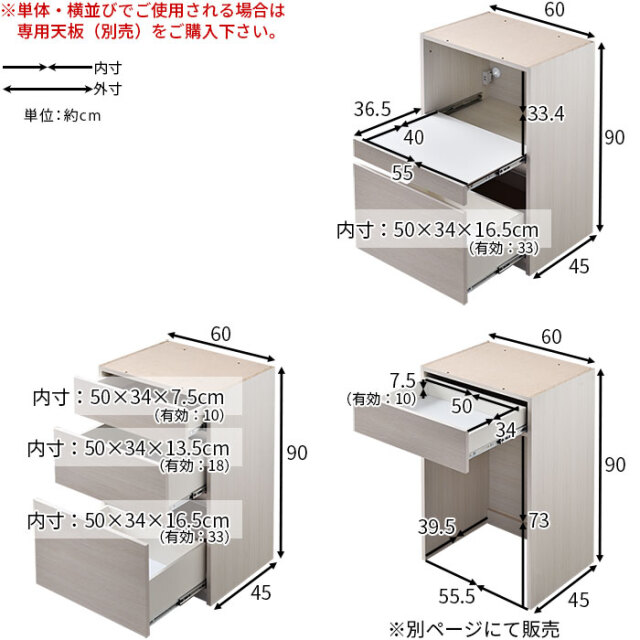 国産 ユニット キッチン収納 カフェ 幅60cmタイプ [3]