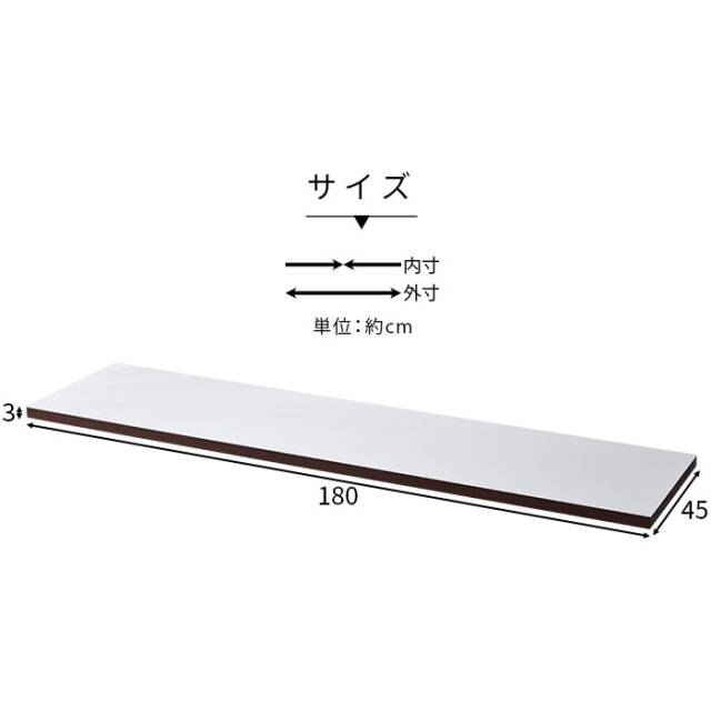 国産 ユニット キッチン収納 カフェ 天板 幅180cm [2]