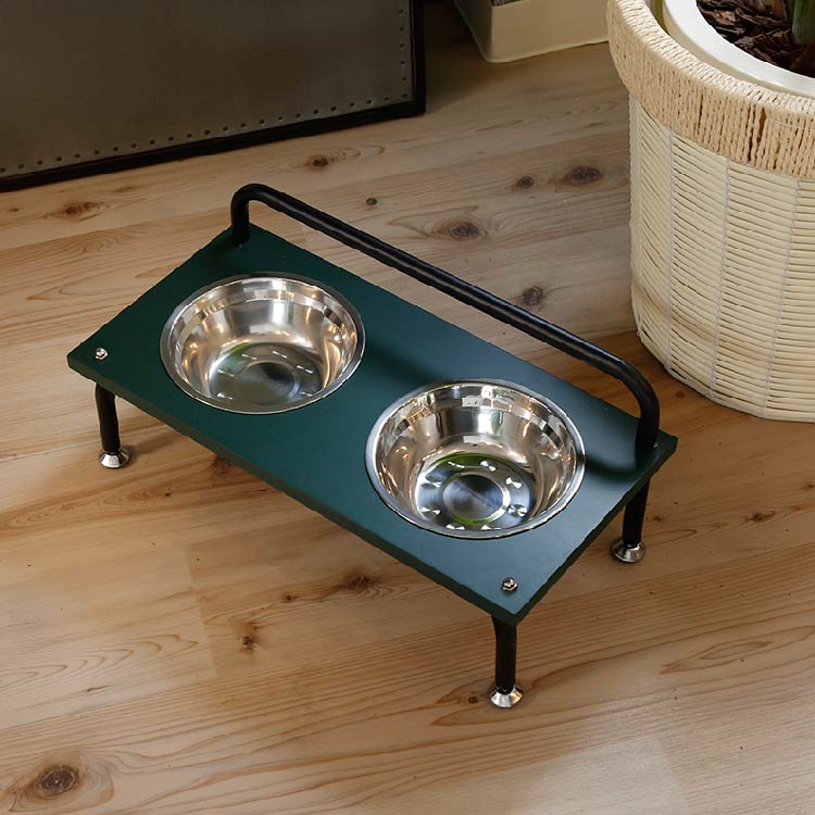 ジェンナ ペット用エサ皿 グリーン [3]