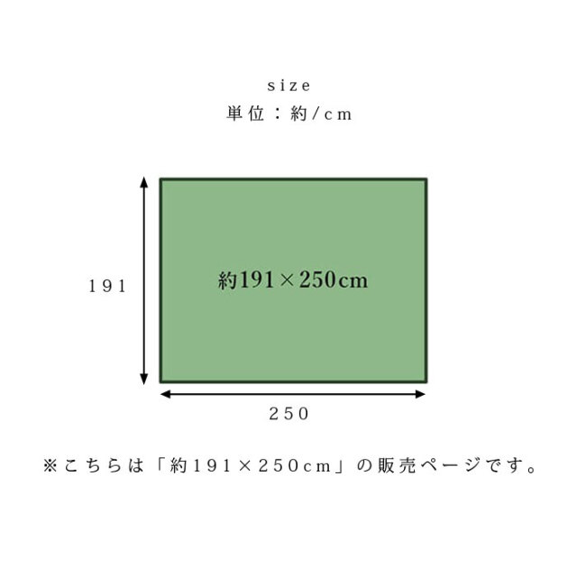 い草ラグ 日本製 抗菌防臭 モダン市松 約191×250cm [2]