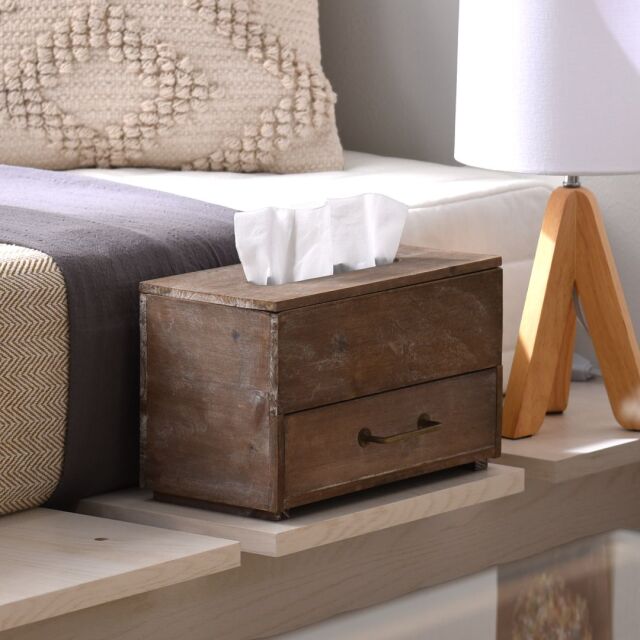 アンティーク ウッドボックス ティッシュボックス [3]