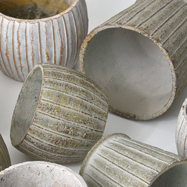 おしゃれ 植木鉢 アンティーク ポット L リーニュ [4]