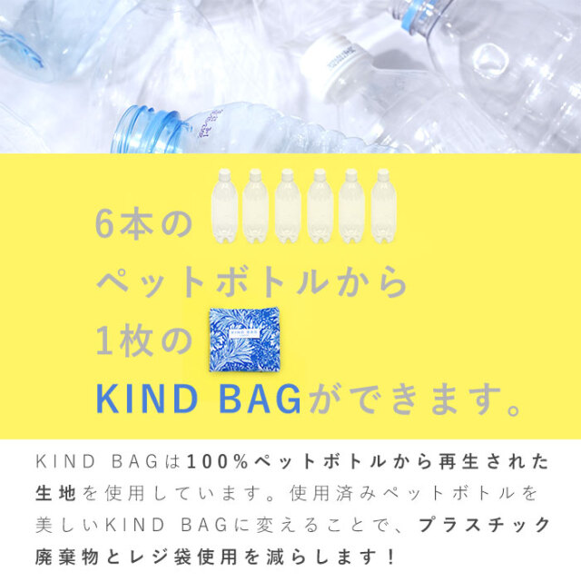 リサイクル エコバッグ 撥水 折りたたみ ウィリアムモリスコラボ KIND BAG [2]