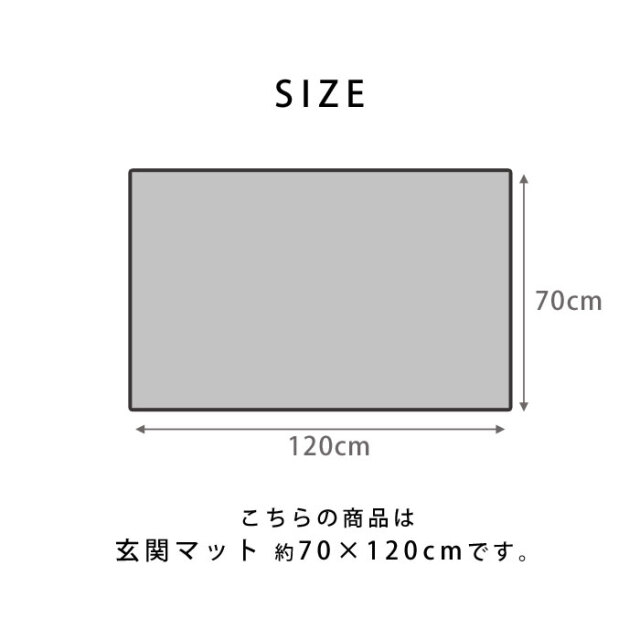 玄関マット トルコ製 ウィルトン織り 約70×120cm [2]