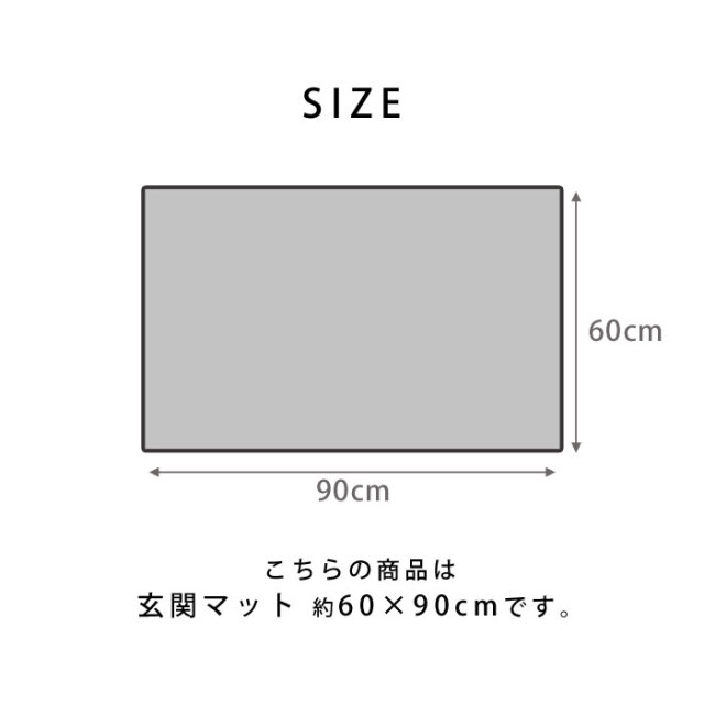 玄関マット トルコ製 ウィルトン織り 約60×90cm [2]