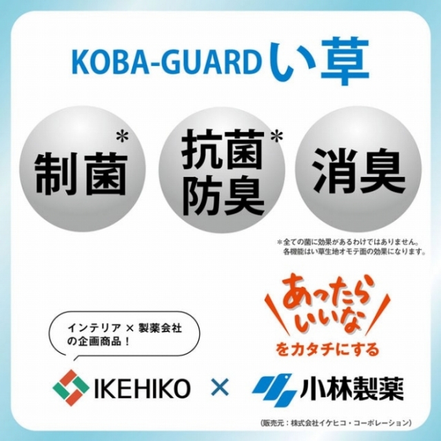 い草ラグ マット 持続性抗菌剤 KOBA-GUARD 約60×180cm [3]