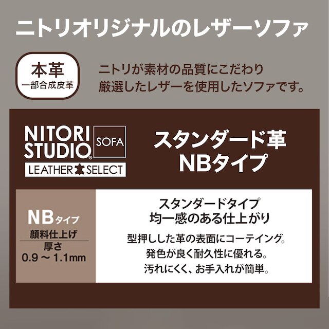 3人掛け右電動リクライニングソファ(チェリーブ スタンダードタイプ NB RE) [3]