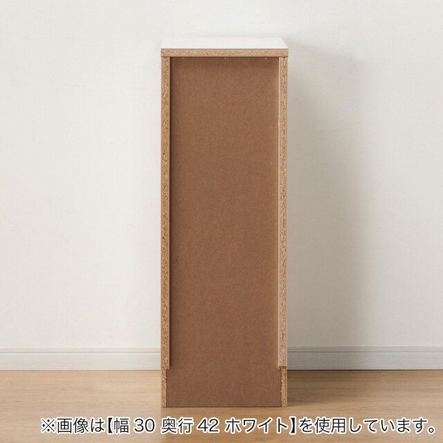 [引き出しタイプ] 幅1cm単位で選べる隙間収納ロータイプ WH (幅40×奥行52cm) [4]