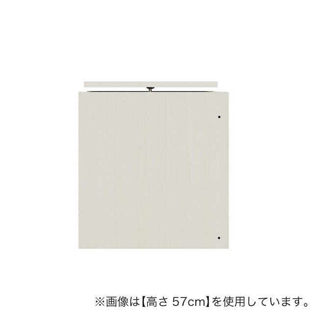 [高さ1cm単位で選べる] 見せない家電収納専用上置き (幅57.5×高さ29cm WW) [3]