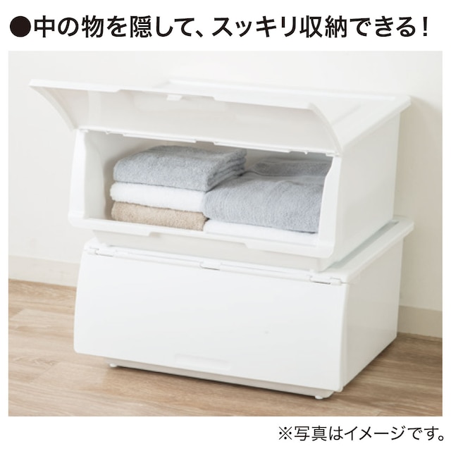 収納ケース Nフラッテレギュラー本体+フタセット（PWH） [3]