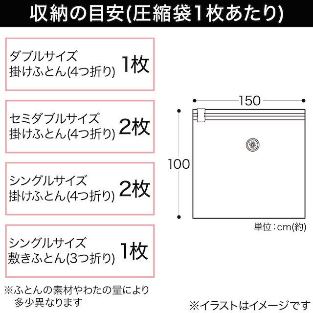 布団圧縮袋(LL 2枚入り) [3]