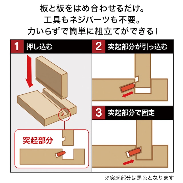 簡単組立て Nクリック ボックス レギュラー2段(ホワイトウォッシュ) [5]