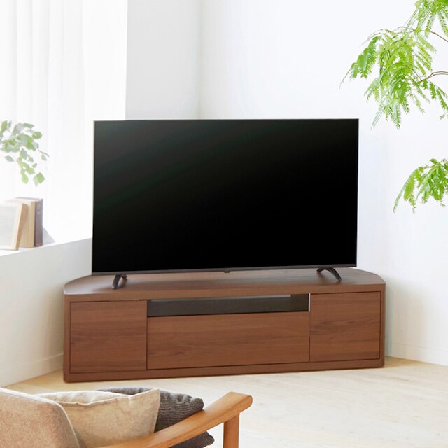 コーナーにも対応するテレビボード(幅130cm ROC BR) [2]