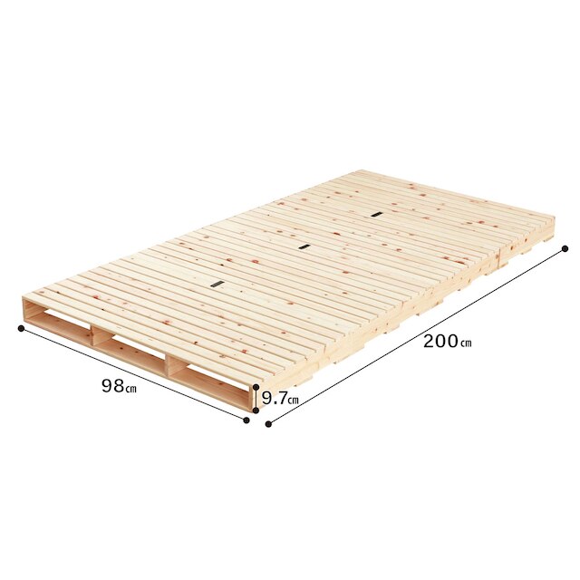国産ひのき繊細パレットベッド 4枚セット [5]
