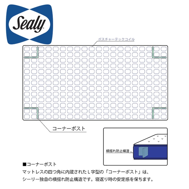シーリーシングルマットレス(SL-6950) [2]