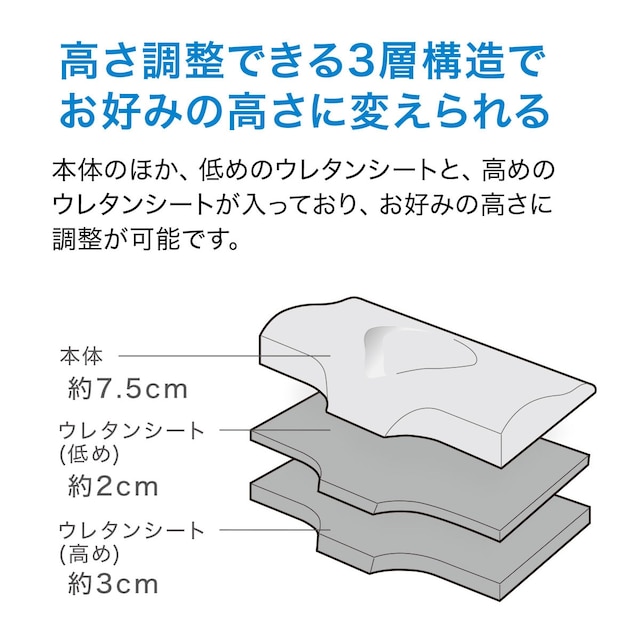 横向き寝がラクなまくら(ナチュラルフィット) [5]