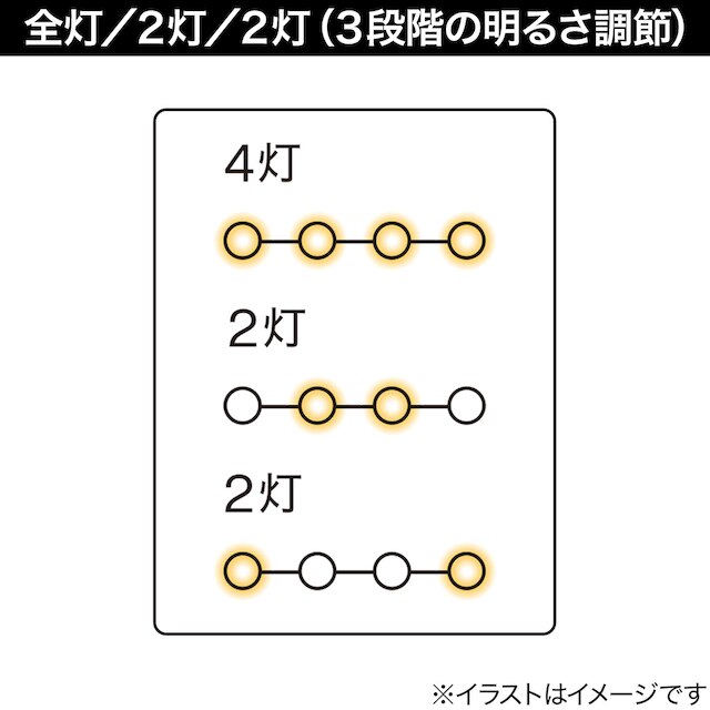 4灯シーリングライト(LI-ZU ブラック) [3]