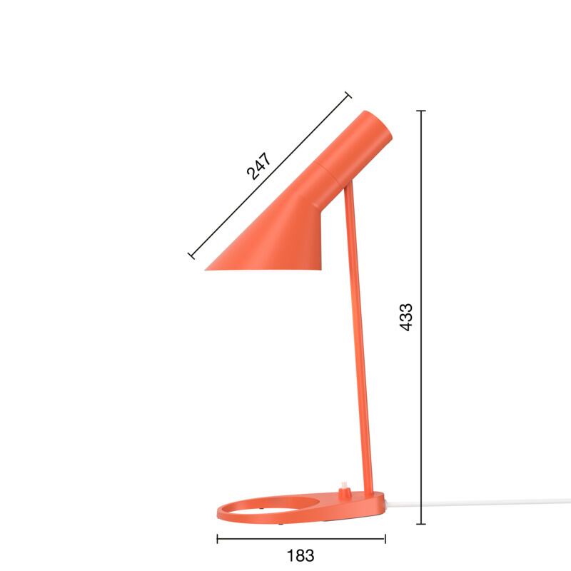 AJ ミニ テーブル / エレクトリック・オレンジ / AJ Mini Table / Electric Orange / アーネ・ヤコブセン / Louis Poulsen（ルイスポールセン）/ デスクライト / テーブルライト / 正規販売店 [4]