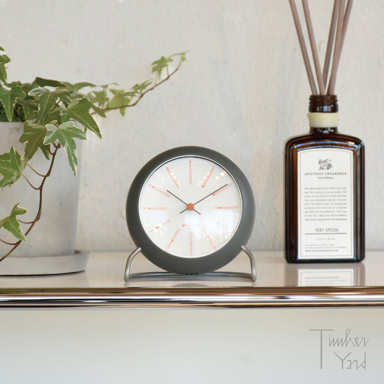 Table Clock｜Bankers［gray］ [2]