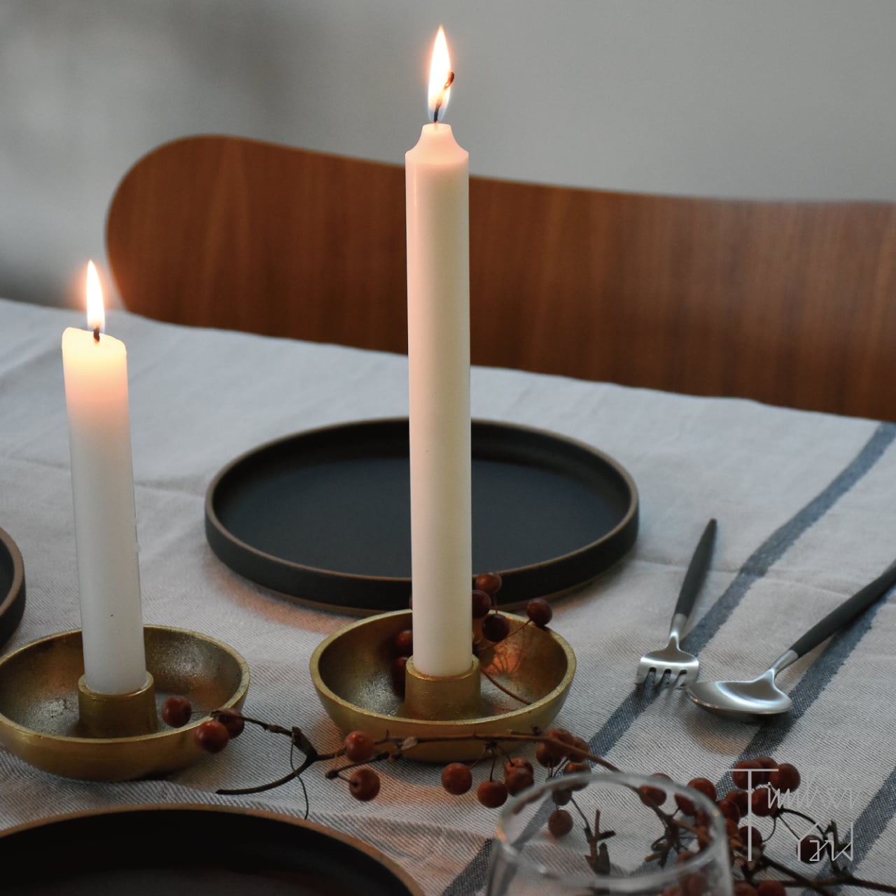 【ONLINE限定】Bowl Candle Holder - Single / Brass / Φ10×H2.7cm / ボウル キャンドルホルダー シングル / 真鍮 / ferm LIVING（ファームリビング）/ キャンドルホルダー / 正規販売店 [5]