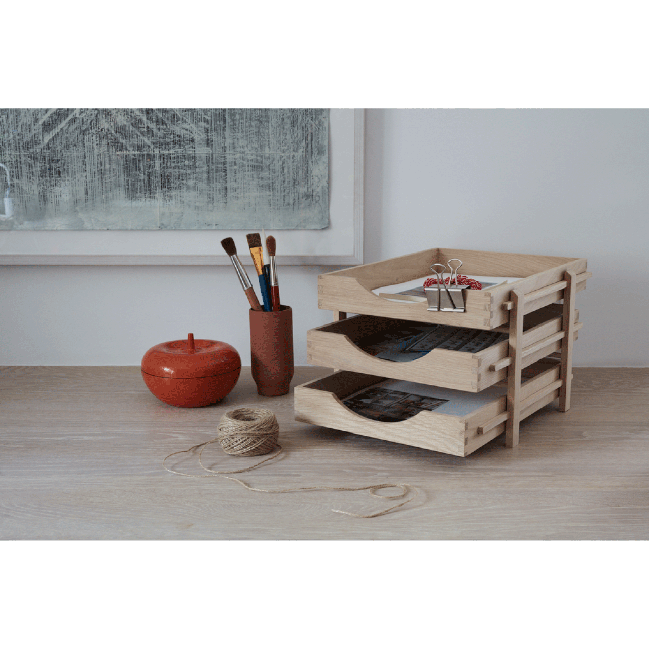 Dania Letter Tray｜Oak [4]