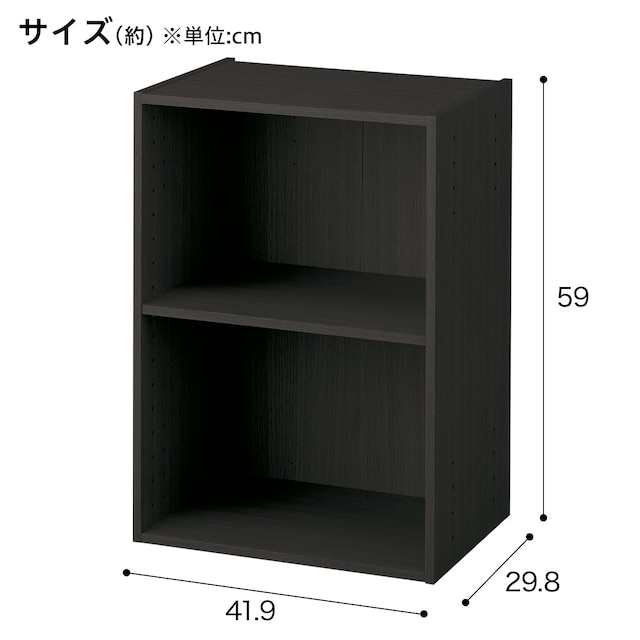 【ネット限定色】連結できるNカラボ レギュラー 2段(ブラック) [2]