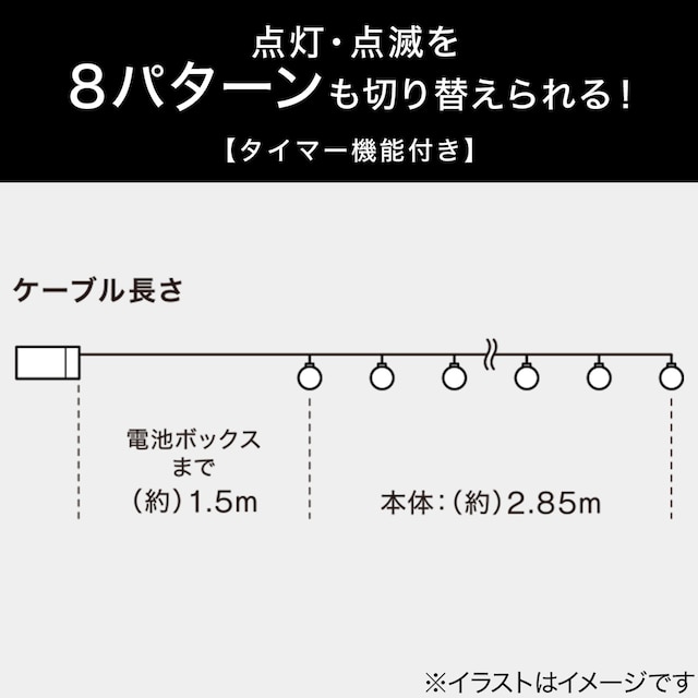 LEDライト(20球  カラフルペッパー n2BF) [2]