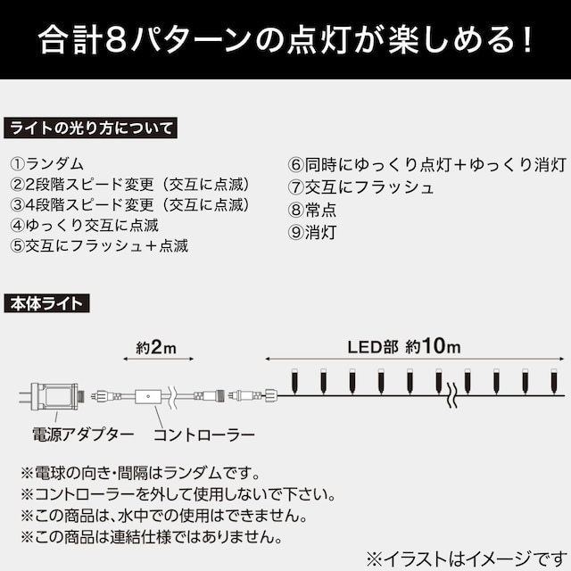 LEDライト(160球 4色ミックス n2TK) [2]