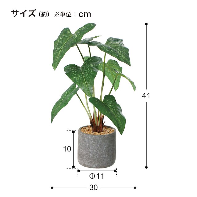 フェイクグリーン(高さ41cm アンスリュームリーフ GLA-1557 2個セット) [5]