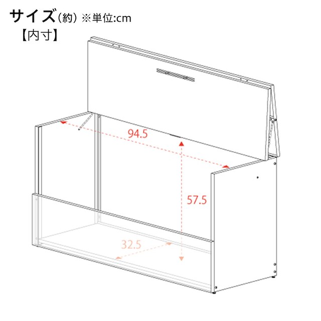 ガルバ使用ゴミ保管庫(幅100×奥行38cm ブラウン) [4]