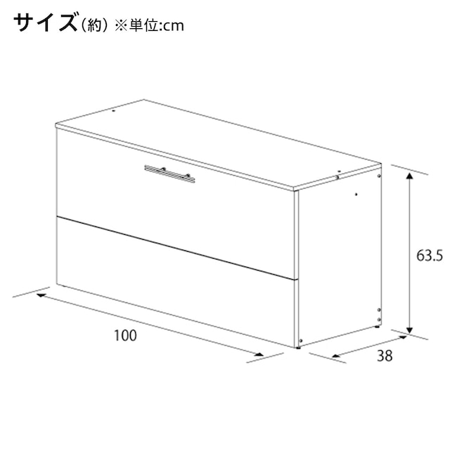 オールガルバごみ保管庫(幅100×奥行38cm) [4]