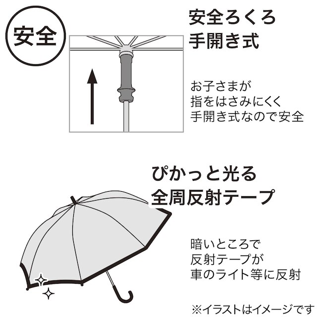 こども用傘(バイカラー 58cm NV) [5]