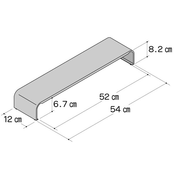 PC小物ラック 幅54cm(WH PCK-54WM) [4]