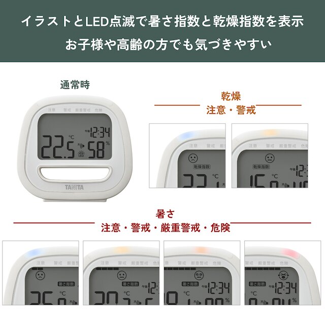 デジタル温湿度計(ホワイト TC-422) [4]