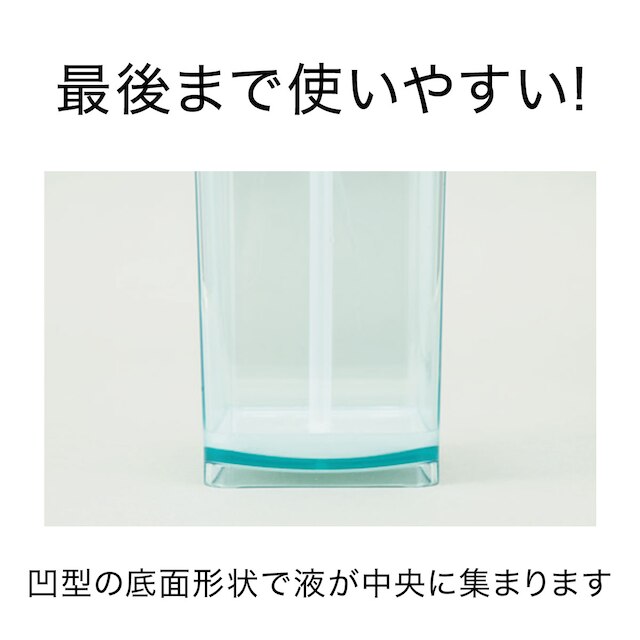 詰め替えやすいスリムディスペンサー(Nアーバン 550mL ターコイズブルー) [3]