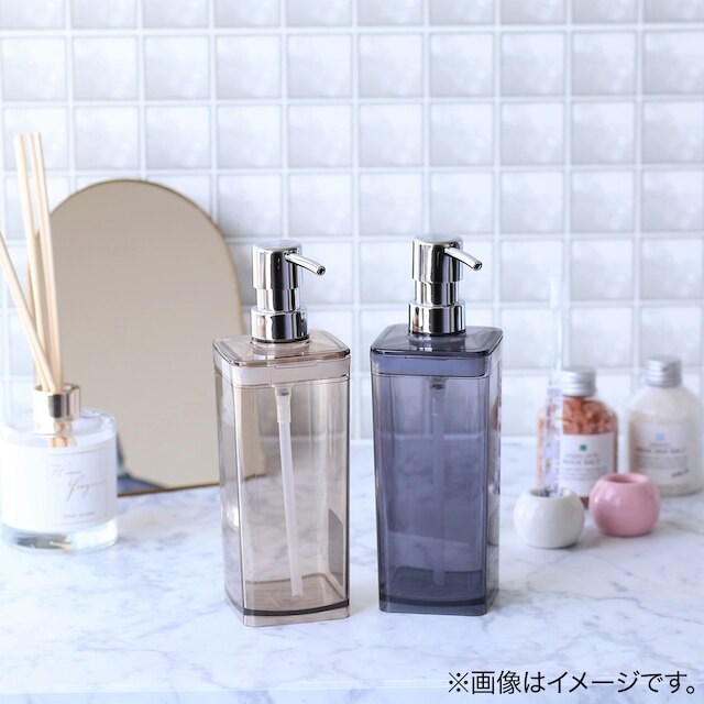 【デコホーム商品】詰め替えやすいディスペンサー(550mL BR) [3]